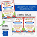 editable graduation parade invite template school pto pta ptc church community celebration event